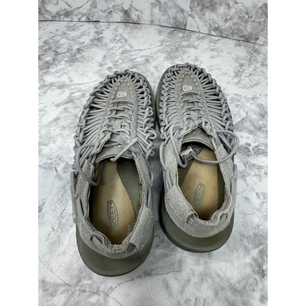 Keen Uneek 🩶Sandals Monument Grey Woven Cord Hybrid Shoes Coastal Hiking 9 - Picture 3 of 7